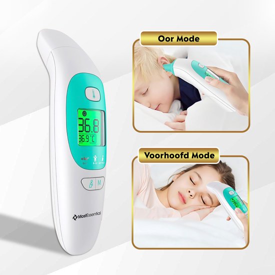Oorthermometer – Koortsthermometer Baby & Volwassenen – Snelle Meting (1 sec) – Nauwkeurig & Hygiënisch