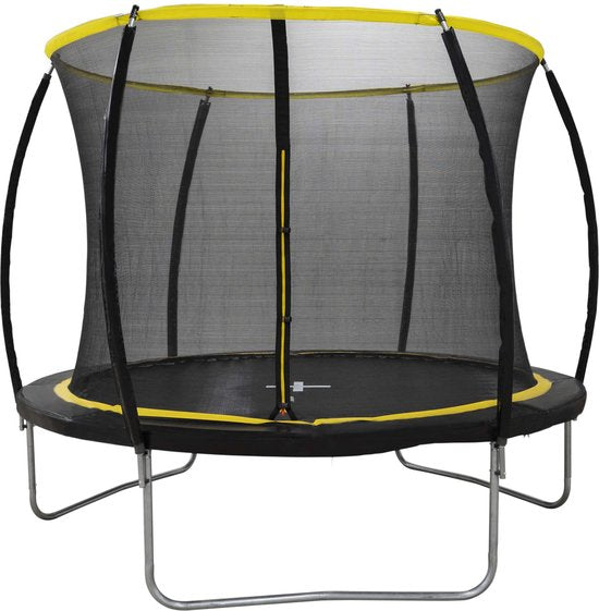 Dunlop Trampoline met Veiligheidsnet - 80 KG - Zwart - 183x201x183 cm