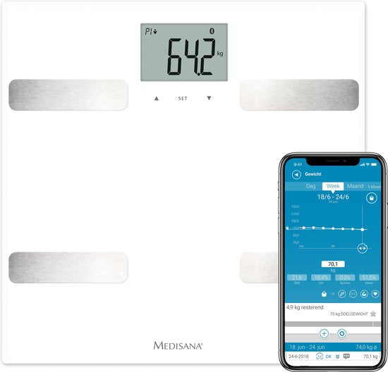 medisana BS A43 - Connect Personenweegschaal Wit