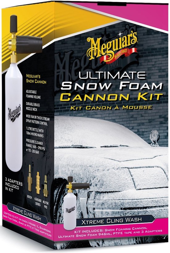 Meguiars Sneeuw schuim kanon set van 7 stuks 26x15x14cm