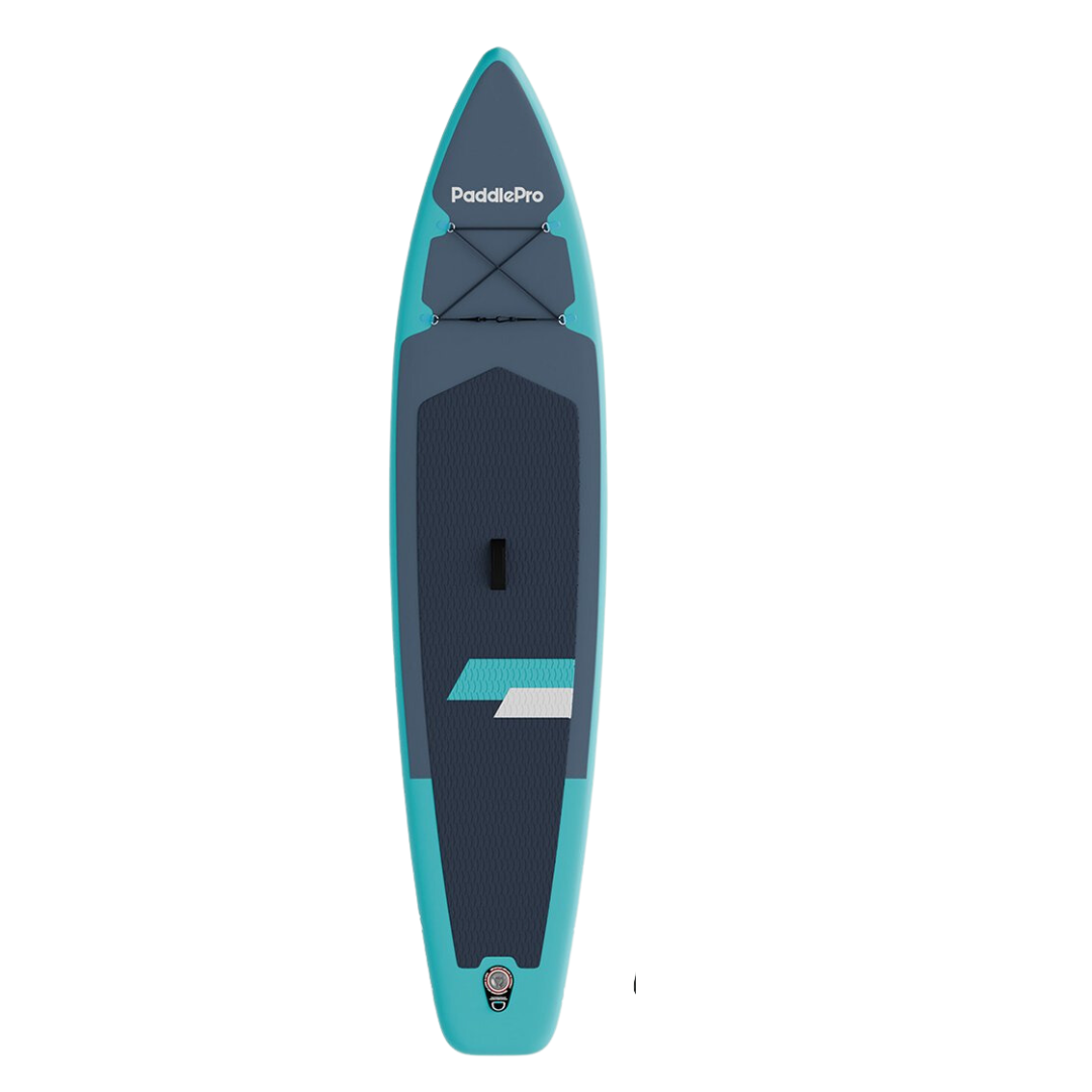 LifeGoods SUP Board Touring - 165 KG Draagkracht - 365 x 76 cm - Opblaasbaar - met Zitje - Compleet Sup pakket - Turquoise