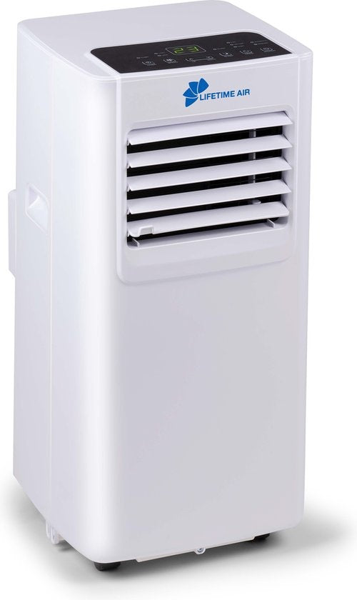 Lifetime Air Mobiele Airco – Voorzien Van 24-uurs Timer En Slaapstand En Digitaal Led-scherm – Voor Ruimtes Tot 16 m² – Wit Kunststof – 8000 BTU