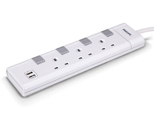 Philips Socket 230V 3 way CHP4130WB/05 - 3 pin socket