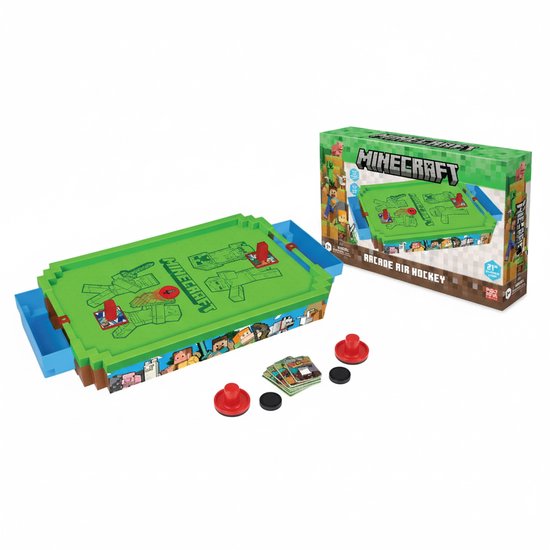 A Ambassador® Minecraft Arcade Air Hockey - Airhockey - Tafelmodel - Gezelschapspel - Het grote speelgoedboek 2025