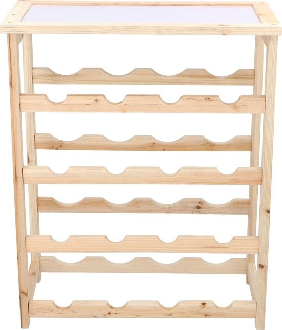 Wijnrek - 55 cm hoog - Hout - 16 flessen