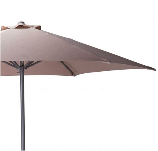 Koopman Parasol - Tuinparasol - Taupe - Aluminium - 230x225 cm