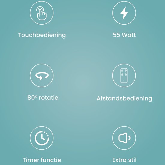 AirKing 3-in-1 Statiefventilator met afstandsbediening – Energie Zuinige Ventilator Staand met 3 Snelheidsstanden - Koelventilator met Timer en Nachtstand voor Optimale Verkoeling - Zwart