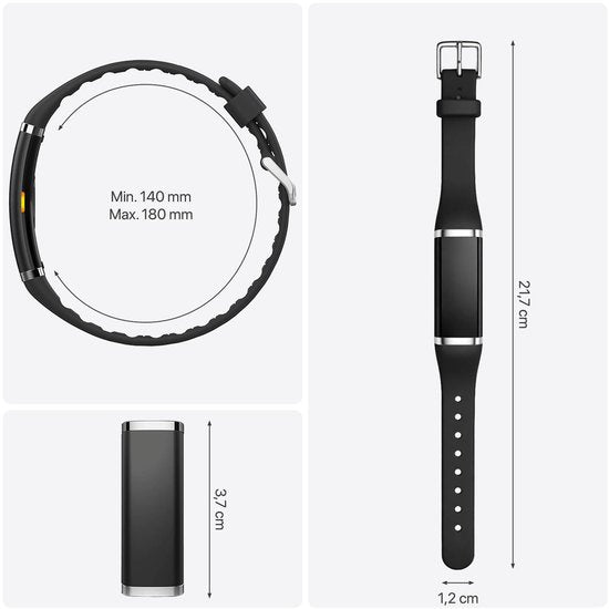 Activity Tracker - Waterdicht IP68 - Meet Hartslag, SpO₂ en Slaap - Stappenteller - Geanodiseerd Aluminium - BREND-App - Roze - BREND BR-2249