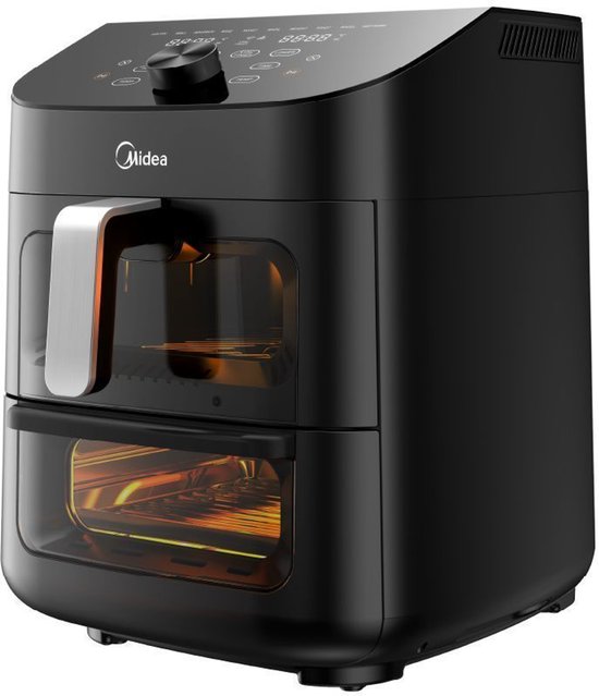 Air fryer MF-CY110A - Heteluchtfriteuse - dubbele stapel - overlappende heteluchtfriteuse - slimme wifi-synchronisatie met Alexa - 11L XL verticaal ruimtebesparend ontwerp - 10-in-1 mandgrillpan - geschikt voor 3 tot 8 personen - 2400 W
