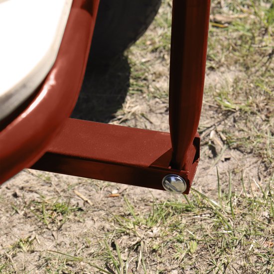 Sunny Billy Beach Wagon Bolderkar Rood - Blank hout - Bolderwagen met luchtbanden - 94x61x97cm