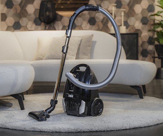 Tomado TVC3003B - Krachtige stofzuiger met zak - HEPA 13 filter - Snoerlengte 9 meter - Extra stil - Zwart