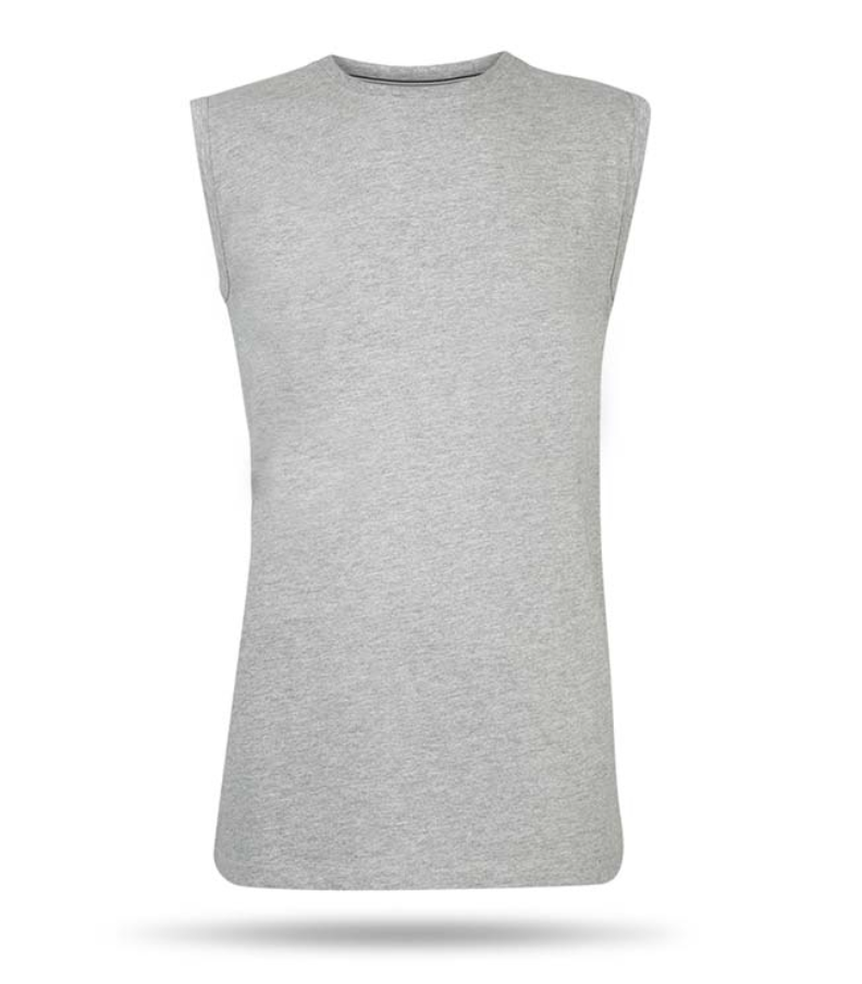 Pierre Cardin Mouwloos T-Shirt - Lichtgrijs - Maat L