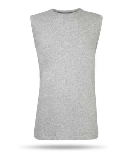 Pierre Cardin Mouwloos T-Shirt - Lichtgrijs - Maat L