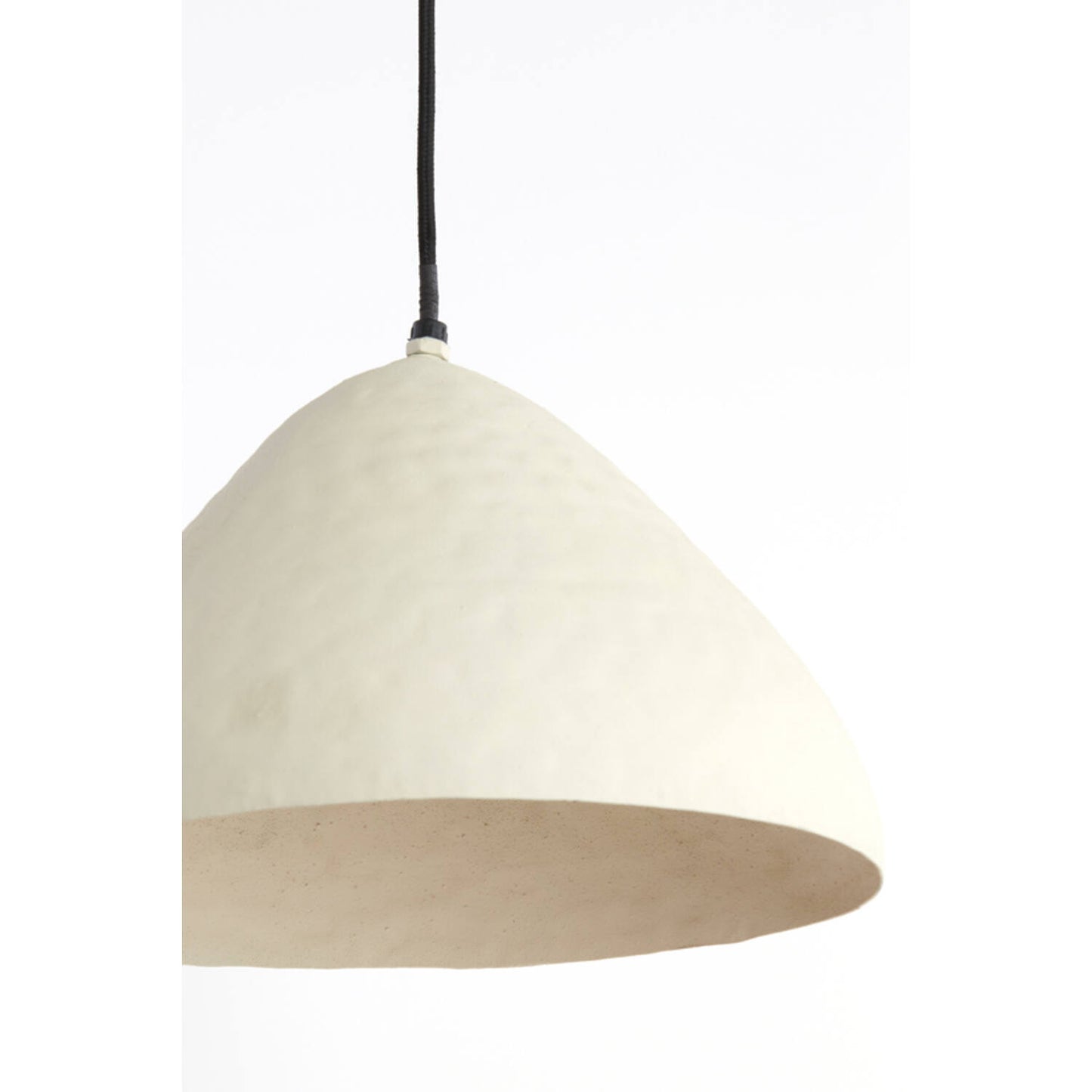 Light & Living ELIMO Hanglamp Ø32x20 cm – Mat Crème/Wit – Modern Metaal – E27
