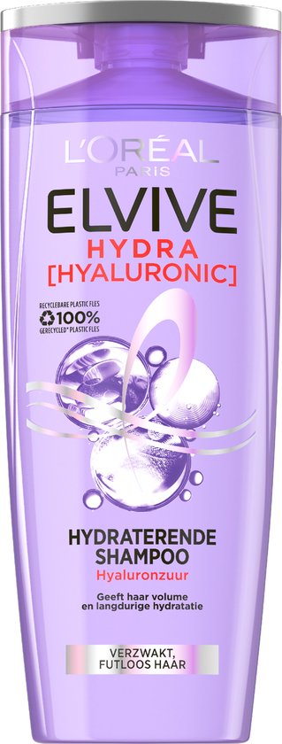 L'Oréal Paris Elvive Hydra Hyaluronic Shampoo - Intens Hydraterend voor Futloos & Droog Haar - 250 ml