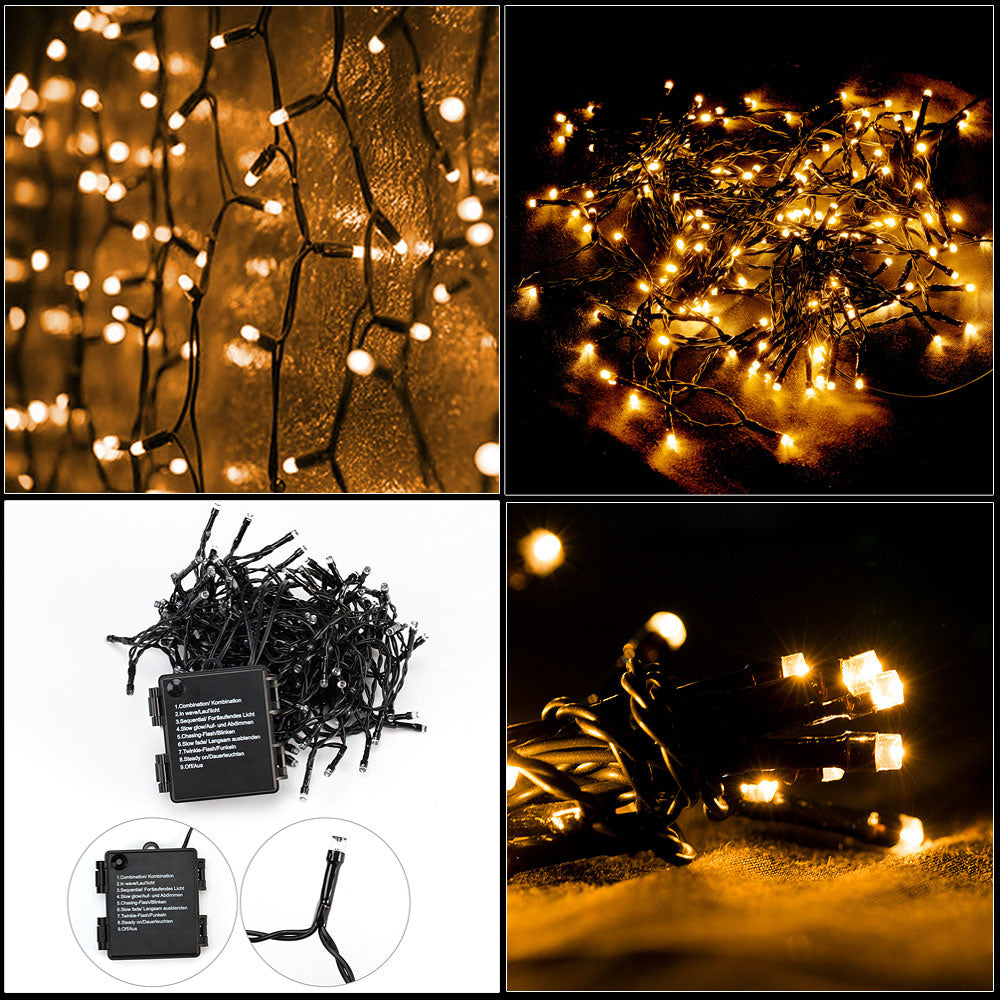 Monzana lichtketting Kerstmis warm wit 6m Timer