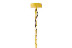Light & Living Hanglamp Neiva – Voorzien Van Dimmerelement En Verstelbaar Snoer En Matte Afwerking – Voor Eetkamer En Woonkamer – Mat Okergeel Metaal – 46 x 46 x 30 cm