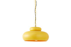 Light & Living Hanglamp Neiva – Voorzien Van Dimmerelement En Verstelbaar Snoer En Matte Afwerking – Voor Eetkamer En Woonkamer – Mat Okergeel Metaal – 46 x 46 x 30 cm