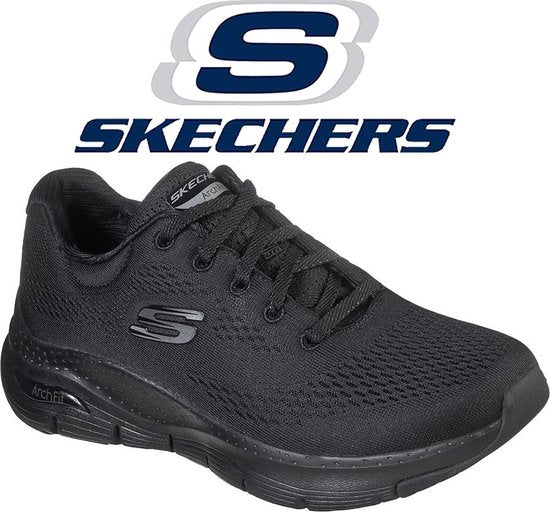 Skechers Arch Fit - Big Appeal Dames Sneakers - Black/Black-38