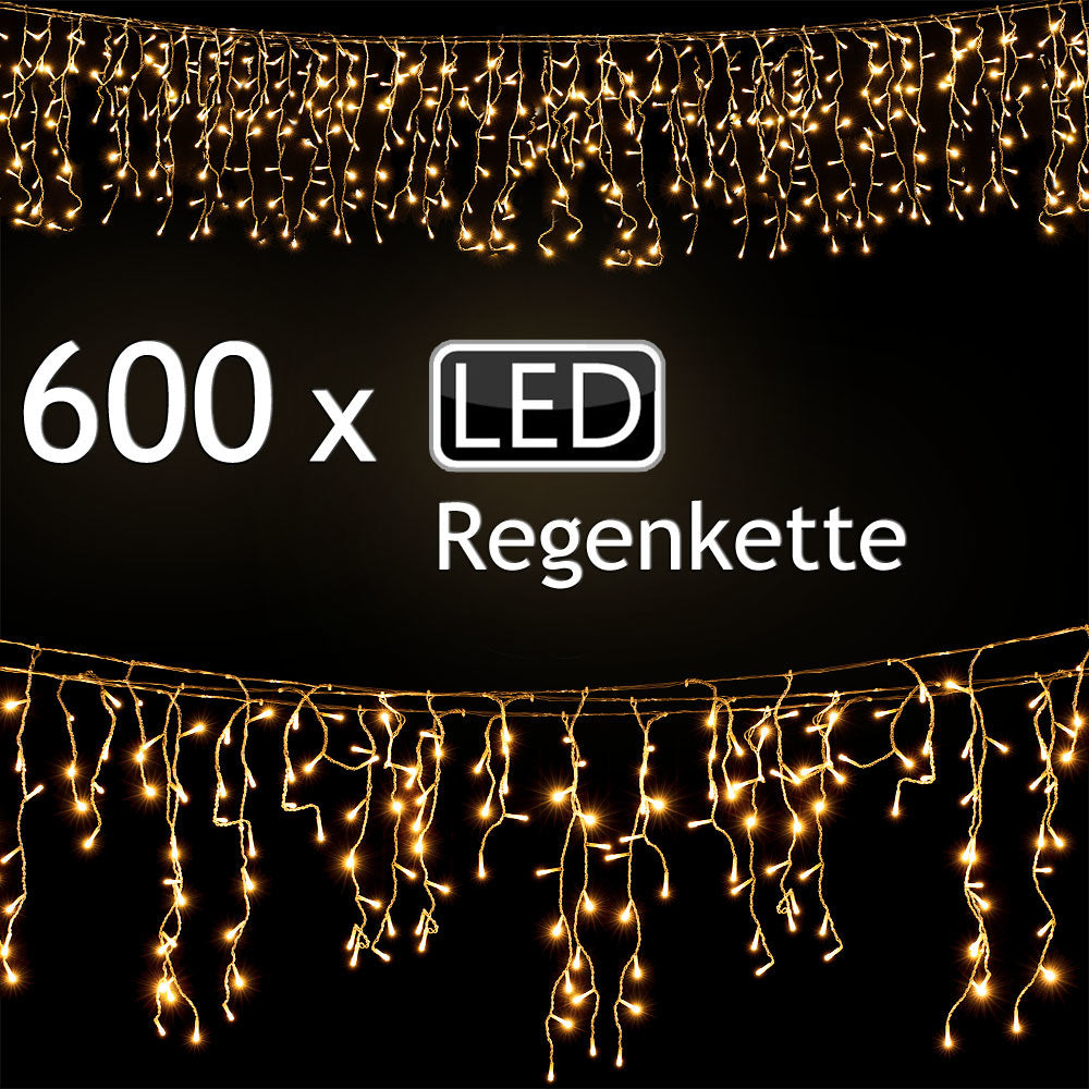 Lichtsnoer 600 LED - 20 m - Warm Wit