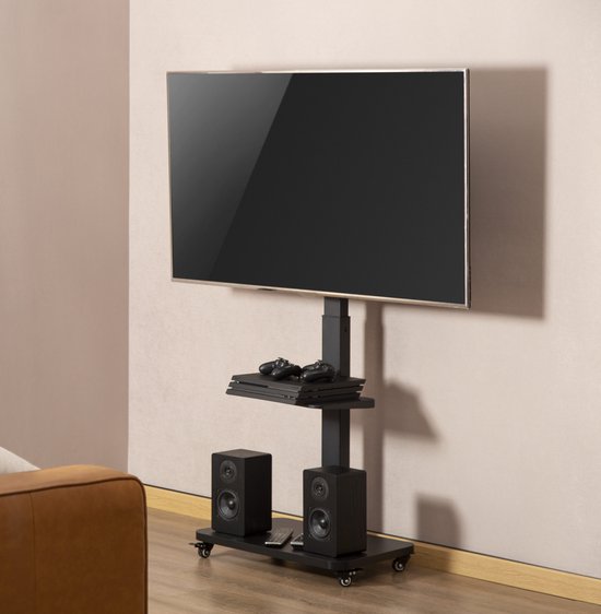 TV standaard verrijdbaar - draaibaar - 37 inch tot 75 inch