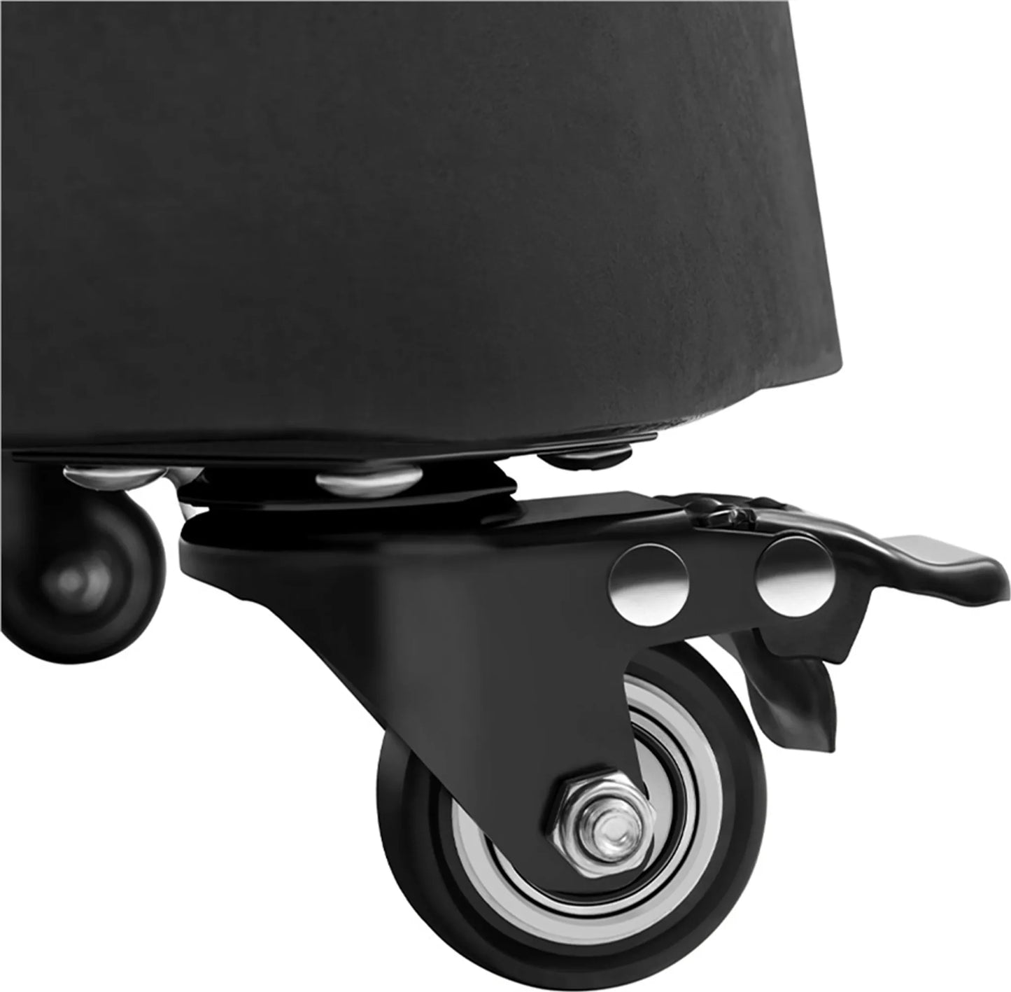 Yaheetech Parasolvoet Op Wielen 24 kg – Voorzien Van 4 Zwenkwielen Met Rem En Twee Adapters Voor Ø 38 mm En Ø 48 mm – Voor Terras En Tuin – Zwart Kunsthars En Metaal – 52 x 52 x 42 cm