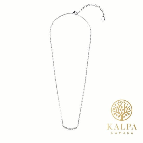 Yolora Ketting - Kalpa Camaka Kristallen - Zilver - Halsketting