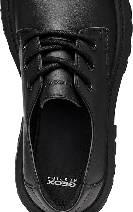 Geox J Maquinnens Girl Uniform Jurk Schoenen Zwart - Maat 41 EU - Ademende Derby Instapschoenen