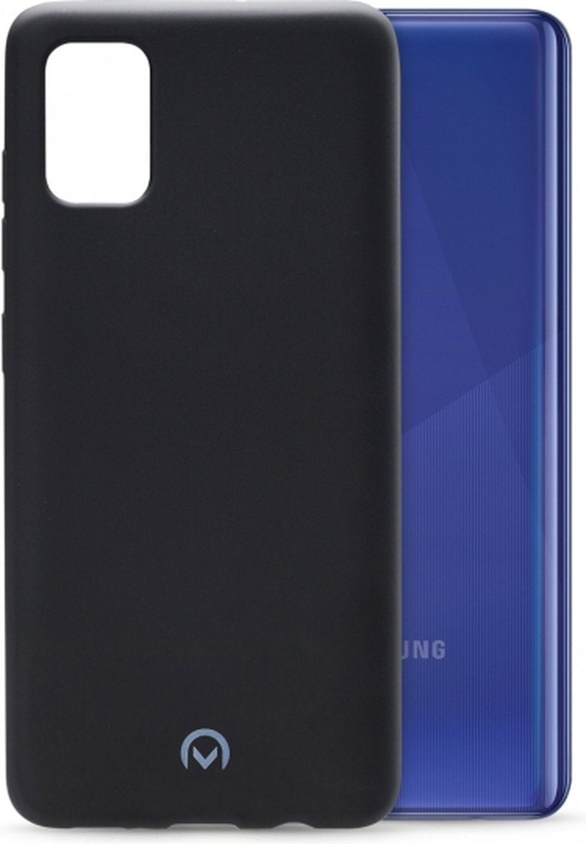 Mobilize Rubber Gelly Telefoonhoesje geschikt voor Samsung Galaxy A41 Hoesje Flexibel TPU Backcover - Matt Black