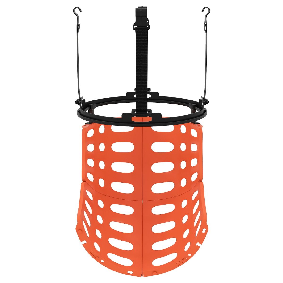 Coast Basketbalrebounder - 360 graden draaibaar - Verstelbare balterugslag - Zwart en oranje