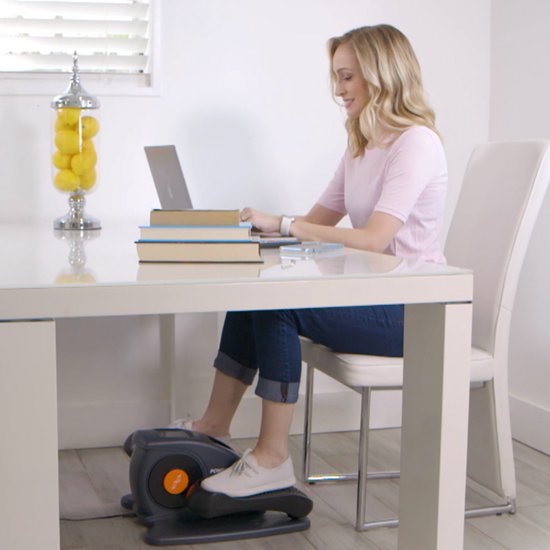 Mediashop VibroLegs Elliptical - Mini hometrainer - gemotoriseerde elliptische trainer voor meer beweging tijdens het zitten - pedaaltrainer voor thuiskantoor en vrije tijd