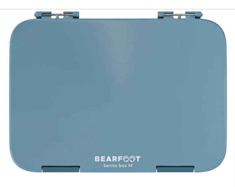 Bearfoot Bento Box - Blauw - 21,3 x 15 x 4,5 cm - Lekvrij, Vaatwasserbestendig