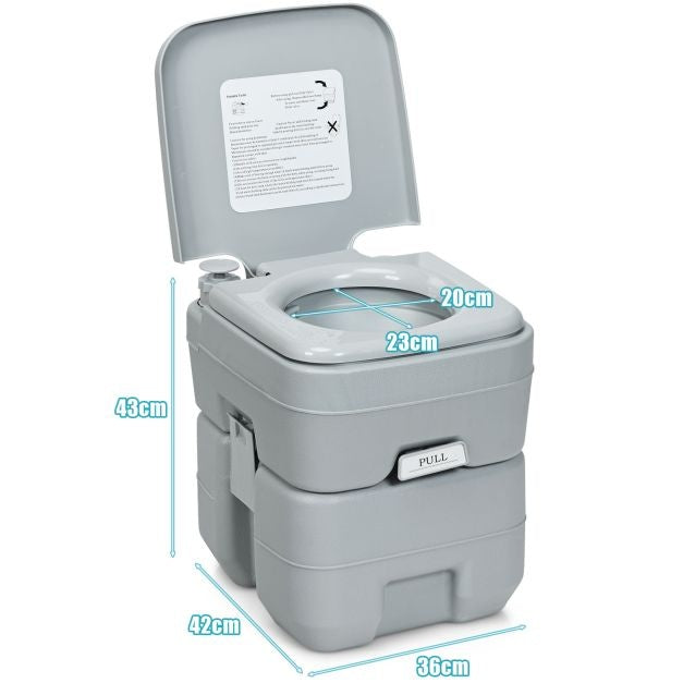 Coast Draagbare Toilet - 20L - Afneembare Afvaltank