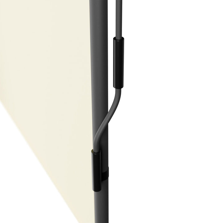 Juskys Verticaal Balkonscherm 120x310 cm - Beige – Waterafstotende en in hoogte verstelbare zon- en privacybescherming