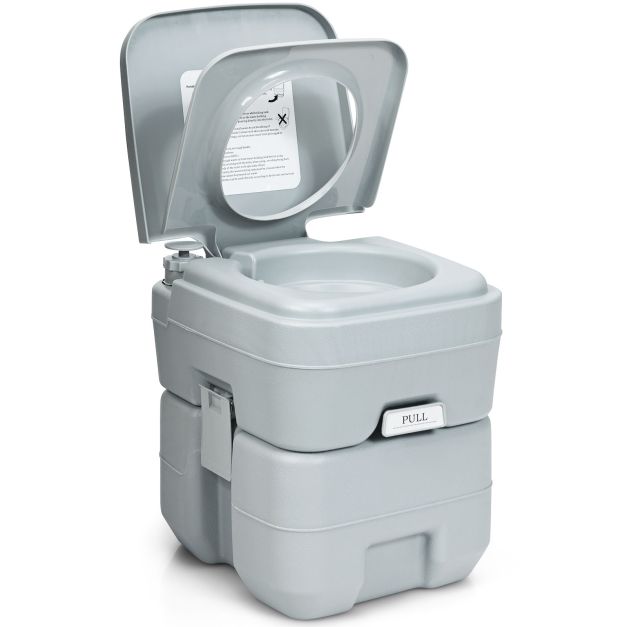 Coast Draagbaar Toilet – 20L – Afneembare Afvaltank – 42 x 36 x 43 cm
