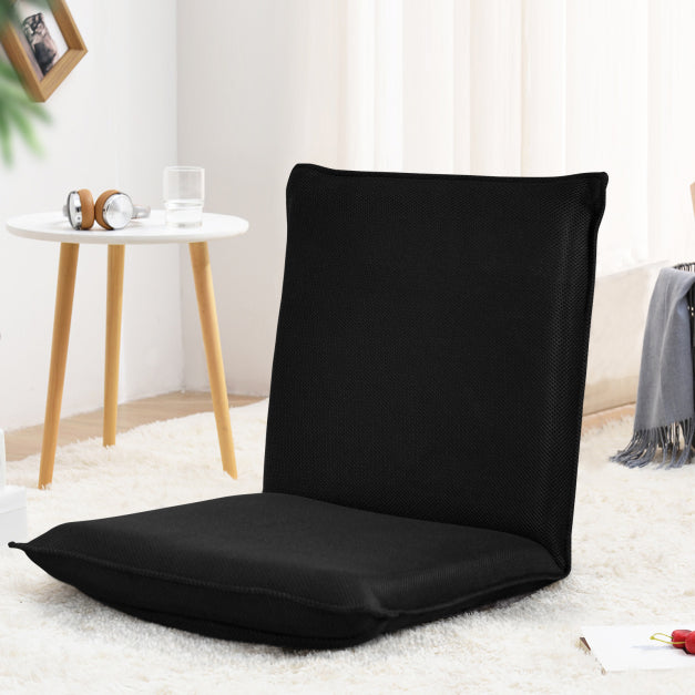Coast Vloerstoel – Verstelbaar – Geschikt als Gamingstoel & Lazy Sofa – Zwart