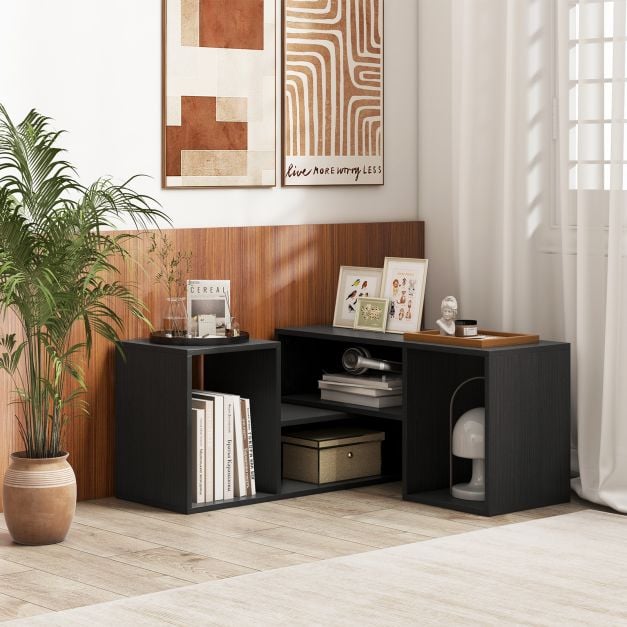 2-Delig Console TV Stand Modern Minimalistisch Entertainment Centrum
