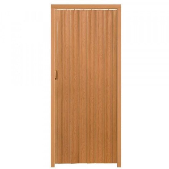 Tectake – Vouwdeur Binnendeur – 203 x 80 cm – Hazelaar Pvc – Waterbestendig – Ruimteverdeler Voor Badkamer – Plaatsbesparend Design –