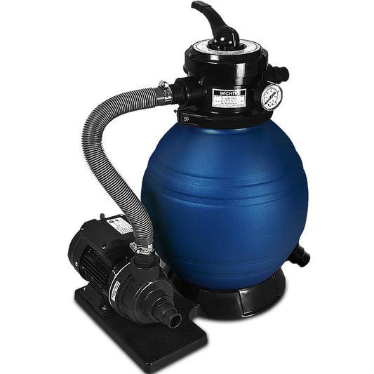 Monzana Zandfiltersysteem - 10.200 l/u 7-weg Klep Systeem - Blauw