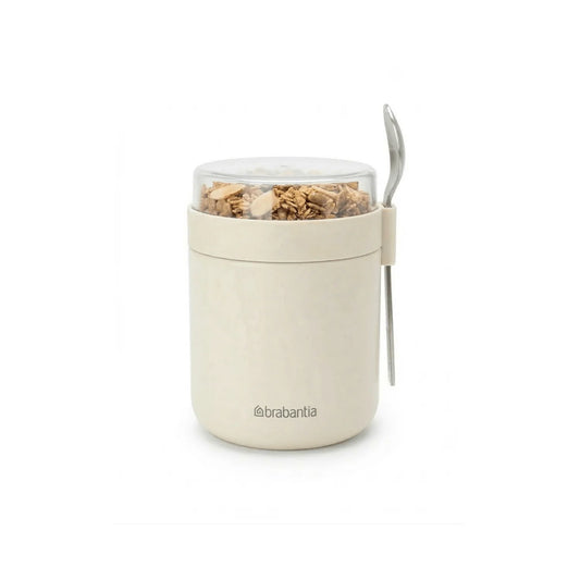 Brabantia Voedselbeker 500 ml - Lekvrij, Soft Beige