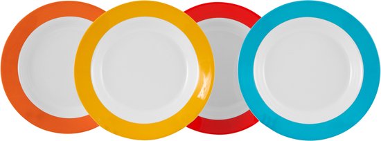Gimex - Colour Line - Diepbord - Rainbow - 4 Stuks