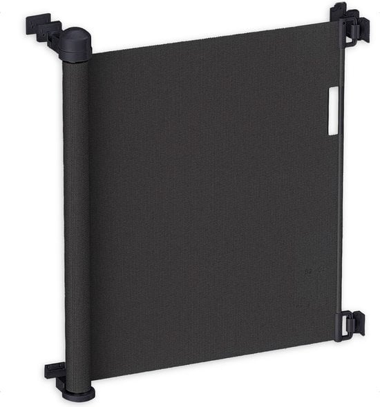 Goliving Traphekje – Oprolbaar Mesh – Push & Turn Sluiting – Tot 150 x 88 cm – Zwart
