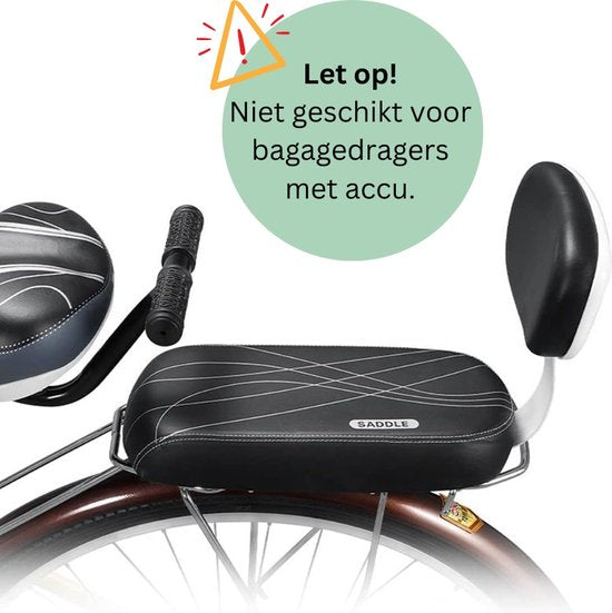 Fietsstoeltje set - fietszitje - achterzitje fiets - bagagedrager kussen