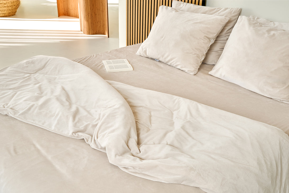 SJUMO Silky Smooth - Natural Dune - Dekbedovertrekset - 220 x 240cm