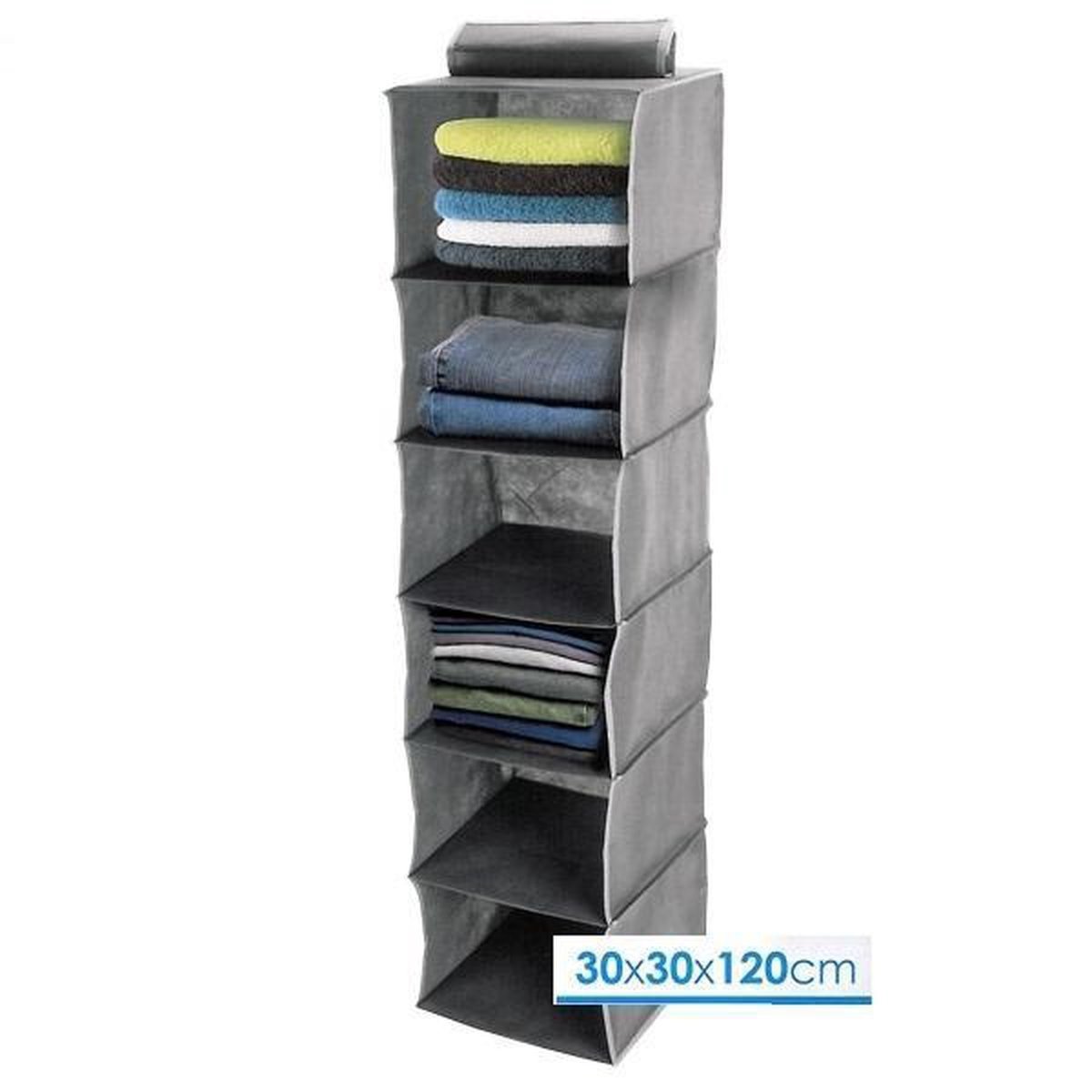 Kledingkast organiser - Hang organiser - Organizer - Opberger | 6-vaks