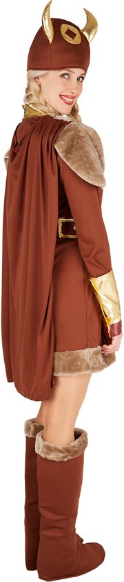 dressforfun - Vikingleidster S - verkleedkleding kostuum halloween verkleden feestkleding carnavalskleding carnaval feestkledij partykleding - 301354