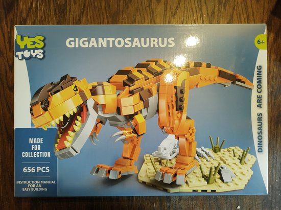 Gigantosaurus dinosaurus - Bouwset- 656 stuks