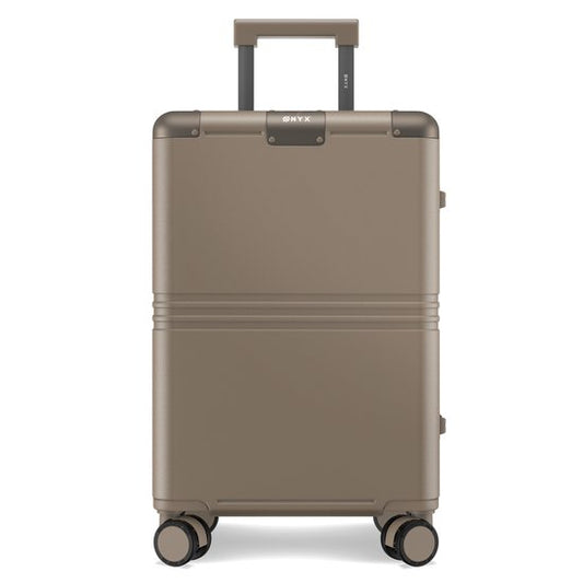 ONYX Hybrid Pro Handbagage Koffer 35 Liter - Gerecycled Polycarbonaat en Ritsloos Design - Reiskoffer met TSA slot en Spinner wielen - Lichtgewicht Trolley - Desert Clay