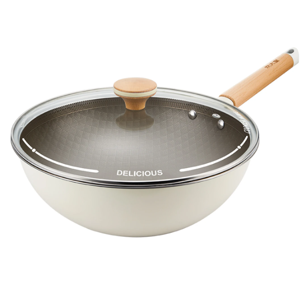 Cooker King Titanium Keramische Wok - Wit - 30 cm