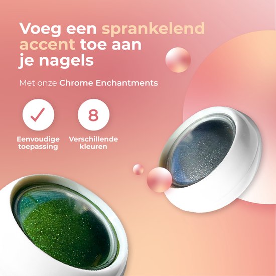 Moods Gellac 6-delige Set - Gellak Starterspakket - Gel Nagellak - 8ML - Chrome Enchantments - Gellac - Nagels - Chique Kleuren - HEMA- & TPO-vrij